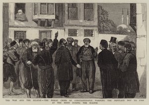 The War and the Eclipse, the Public Crier of Constantinople warning the Populace not to Fire at the Moon during the Eclipse